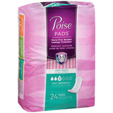 Poise Pads Long Length Light Absorbency - 4 pks of 24