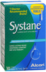 Systane Lubricant Eye Drops Vials - 30 ct