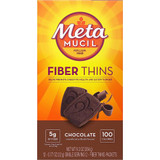 Meta Mucil Fiber Thins Chocolate - 12 ct