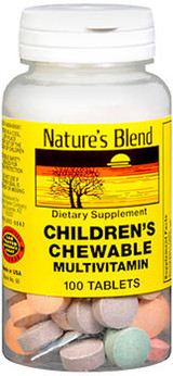 Nature's Blend Children's Chewable Multivitamin - 100 Tablets