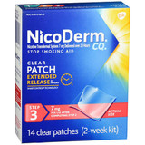 NicoDerm CQ Clear Patches, 7 mg, Step 3 - 14 ct NicoDerm CQ Clear Patches, 7 mg, Step 3 - 14 ct