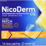 NicoDerm CQ Clear Patches, 14 mg, Step 2 - 14 ct NicoDerm CQ Clear Patches, 14 mg, Step 2 - 14 ct