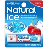 Mentholatum Natural Ice Medicated Lip Balm Cherry Flavor SPF 15 - 12 Ct