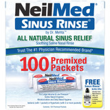 NeilMed Sinus Rinse Premixed Packets, 100 ct