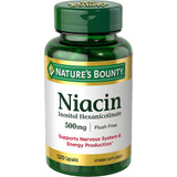 Nature's Bounty Niacin 500 mg Vitamin Supplement Capsules - 120 ct