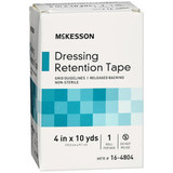 McKesson Dressing Retention Tape Roll 4 in x 10 yds