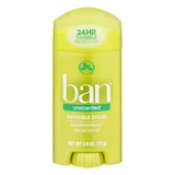 Ban Antiperspirant Deodorant Invisible Solid Unscented - 2.6 oz