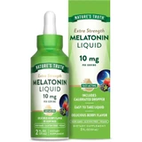 Nature's Truth Maximum Strength Melatonin 10 mg Dietary Supplement Liquid Natural Berry Flavor - 2 oz
