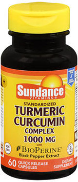 Sundance Vitamins Standardized Turmeric Curcumin Complex 1000 mg Quick Release Capsules - 60 ct