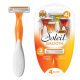 Bic Soleil Triple Blade Shavers For Women Sensitive Skin - 4 ct