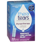 TheraTears Dry Eye Therapy Lubricant Eye Drops - 32, 0.65 oz Single-Use Vials