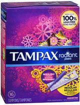 Tampax Radiant Tampons Regular Unscented - 14 ct