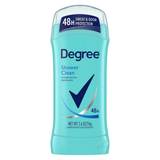 Degree Women Anti-Perspirant Body Responsive Invisible Solid Shower Clean - 2.6 oz