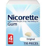 Nicorette Stop Smoking Aid 4 mg Original Gum - 110 ct