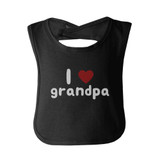 "I Love Grandpa" Baby Bib Cute Infant Bibs Baby Shower Gift