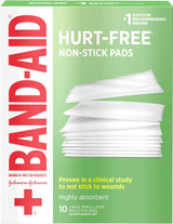 Johnson & Johnson Red Cross First Aid Triple Layer Non-Stick Pads 3 X 4 - 10 ct
