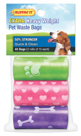 Printed Wastbags, 3pk Asst