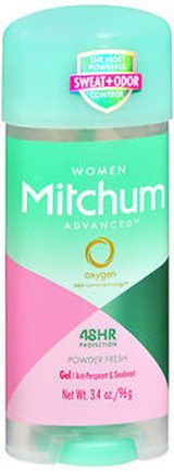 Mitchum Women Advanced Anti-Perspirant & Deodorant Gel Powder Fresh - 3.4 oz