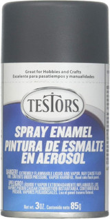 Testors Spray Enamel, Black - 3 oz