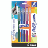 Pilot Frixion Color Sticks Erasable Gel Pens, Assorted Color 5 Pack