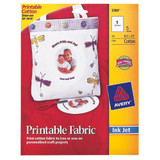 Avery (3384) Ink Jet Printing Fabric Paper - 8.5"x11" - 5 Sheets
