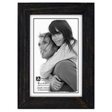 Linear Wood Frame 4x6 Rough Black