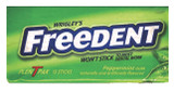 Freedent Gum 12 Fifteen Stick Packs -Peppermint (180 Stick Total)