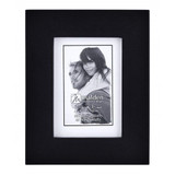 Malden 2x3 Picture Frame - Wide Real Wood Modling, Real Glass - Black