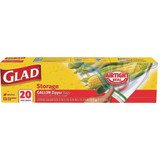 Glad Food Storage Zipper, Gallon, 20 ct