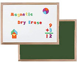 Wood Framed Magnetic Conbo Board 9x12x1"