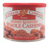 Honey Roasted Whole Cashews 8 oz