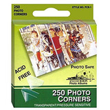 Pioneer PCR-1 Photo Corners Self Adhesive, Clear, 250-Pack