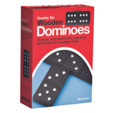 Pressman Double Six Wooden Dominoes