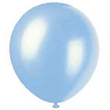 Pearlized Powder Blue Balloons, 12", 8ct