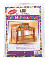 Zippered Vinyl Crib Mattress Cover 28x52"