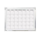 Aluminum Framed Magentic Dry Erase Calendar, 18x24x1"