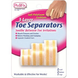 Pedifix 3-Layer Toe Separators - 6 Ct