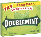 Wrigley Doublemint 15 Stick Gum Pack - 10 Packs (150 Sticks Total)