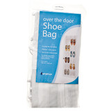 Whitmor Over The Door 12 Pair - 24 Oversized Pocket Shoe Bag, Clear/ White