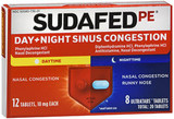 Sudafed PE Day + Night Sinus Congestion Tablets - 20 ct