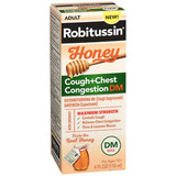 Robitussin Adult Honey Cough + Chest Congestion DM Liquid - 4 oz