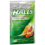 Halls Defense Vitamin C Drops Sugar Free Assorted Citrus - 25 ct