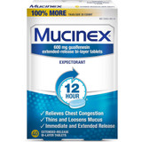 Mucinex Expectorant Tablets - 40 Tablets