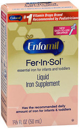 Enfamil Fer-In-Sol Iron Supplement Drops - 1.66 oz