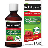 Robitussin Adult Cough+Chest Congestion DM Liquid Maximum Strength - 8 oz
