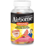 Airborne Original Immune Support Supplement Gummies Assorted Fruit Flavors - 42 ct