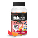 Airborne Kids Immune Support Gummies Assorted Fruit Flavors-21 Each