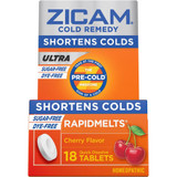 Zicam Ultra Cold Remedy RapidMelts Quick Dissolve Tablets Cherry Flavor - 18 ct