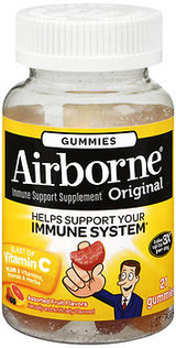 Airborne Gummies Assorted Fruit Flavors - 21 Each