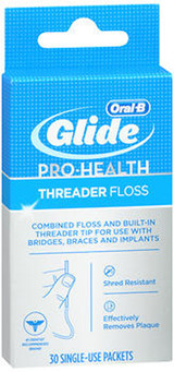 Oral-B Glide Pro-Health Threader Floss - 30 ct